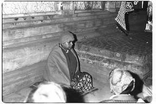 Goenkaji under the Bodhi tree