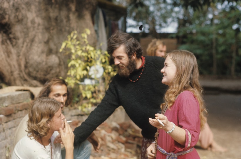 Hippies Vipassana students in Bodhgaya